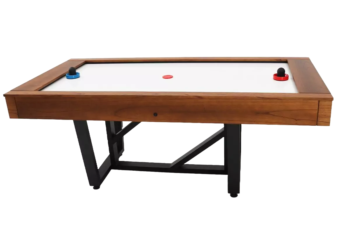 Mesa de air hockey Iron 7ball com estrutura para ambiente de lazer
