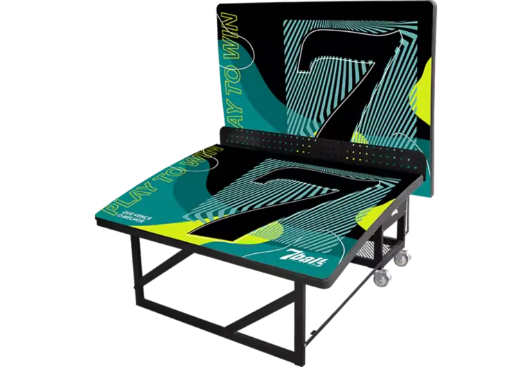 Mesa futmesa dobrável 7ball para área de lazer multifuncional