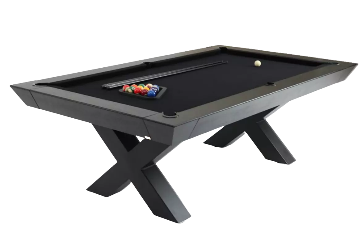 Mesa de sinuca Xtreme Edge 7ball com design contemporâneo para sala de jogos